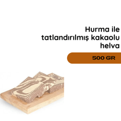 Hurma ile Tatlandırılmış Kakaolu Helva - 500 gr