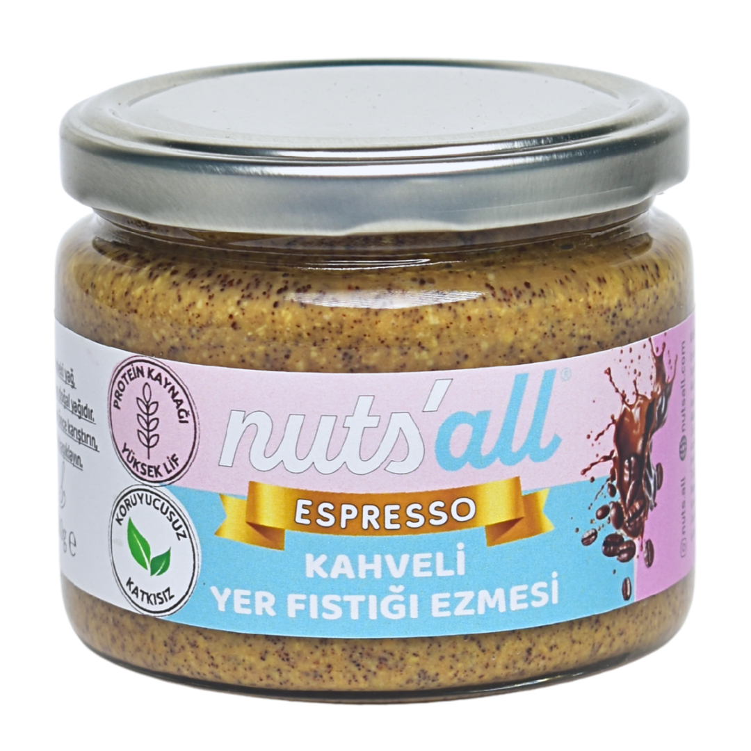 Nuts'all Espressolu Fıstık Ezmesi - 280 g