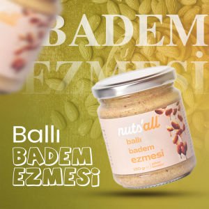 Nuts’all Ballı Badem Ezmesi - 180 g