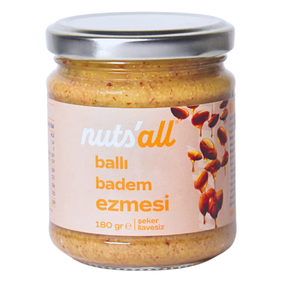 Nuts’all Ballı Badem Ezmesi - 180 g