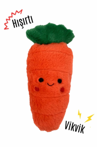 Tombik Havuç Peluş Köpek Oyuncağı