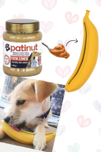 Patinut Ödül Maması - Fıstık Ezmeli - 340 gr + Kauçuk Muz Köpek Oyuncağı